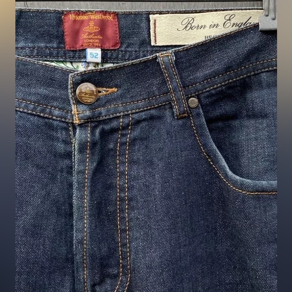 Vivienne Westwood Blue Straight Jeans 52 US 36 Large - Picture 4 of 10